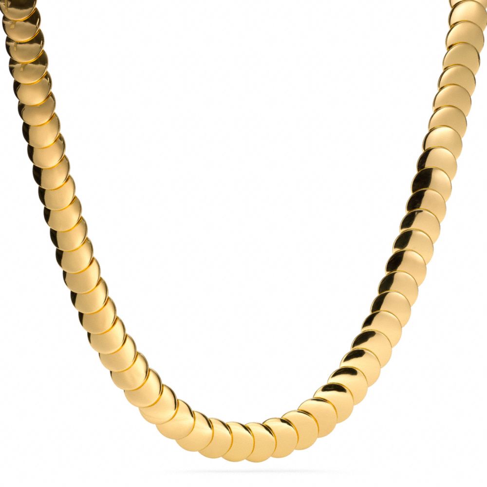 OVERLAP DISC NECKLACE - COACH f96882 - 19844