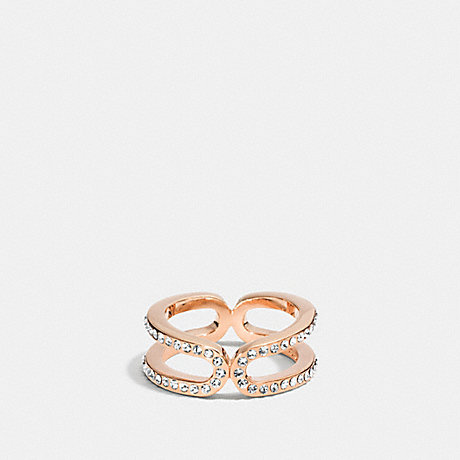 COACH PAVE ID RING - RESIN/CLEAR - f99959
