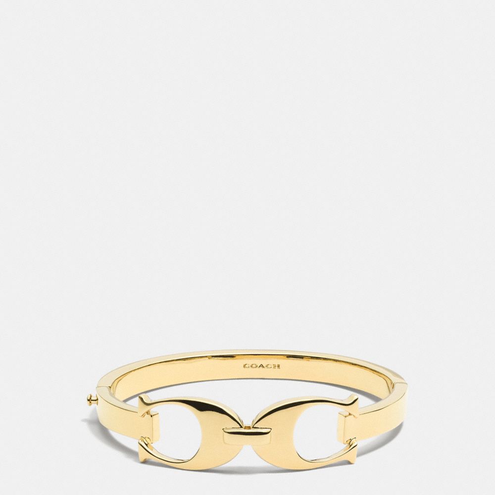 SIGNATURE C LINK BANGLE - COACH f99965 - GOLD