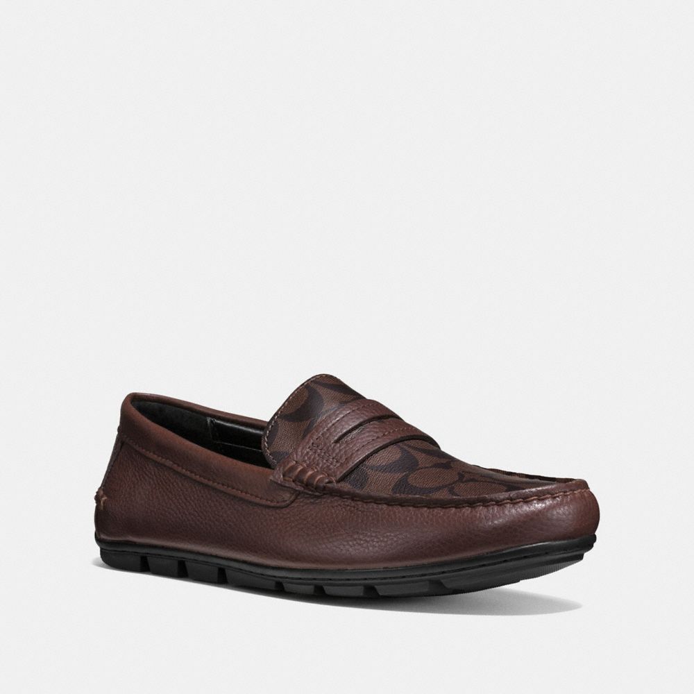 MOTT PENNY LOAFERS - COACH fg1105 - MAHOGANY