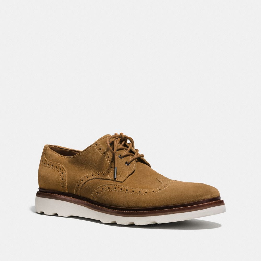 BEDFORD WINGTIP BOOT - COACH fg1443 - CARAMEL