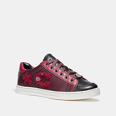 COACH PORTER LACE UP - WINE/TRUE RED - fg1457