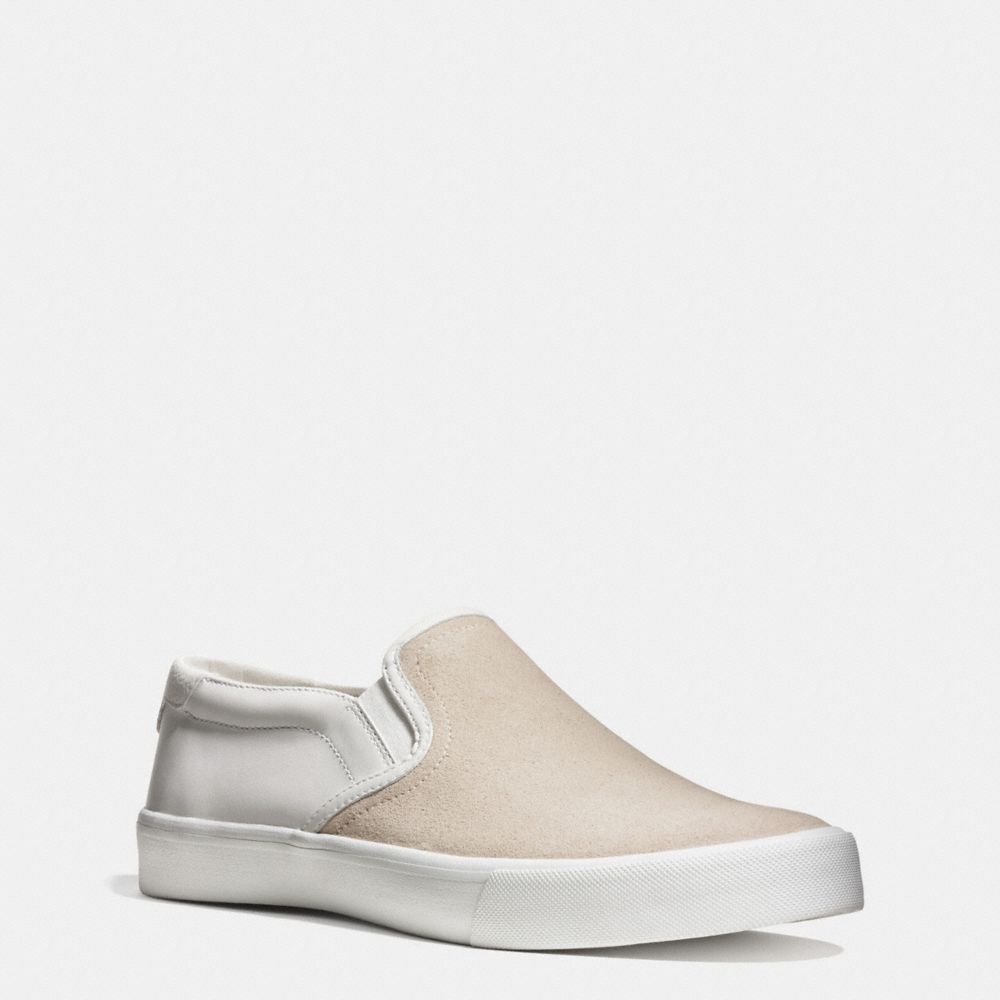 PARKER SLIP ON SNEAKER - COACH fg1623 - CHALK/WHITE