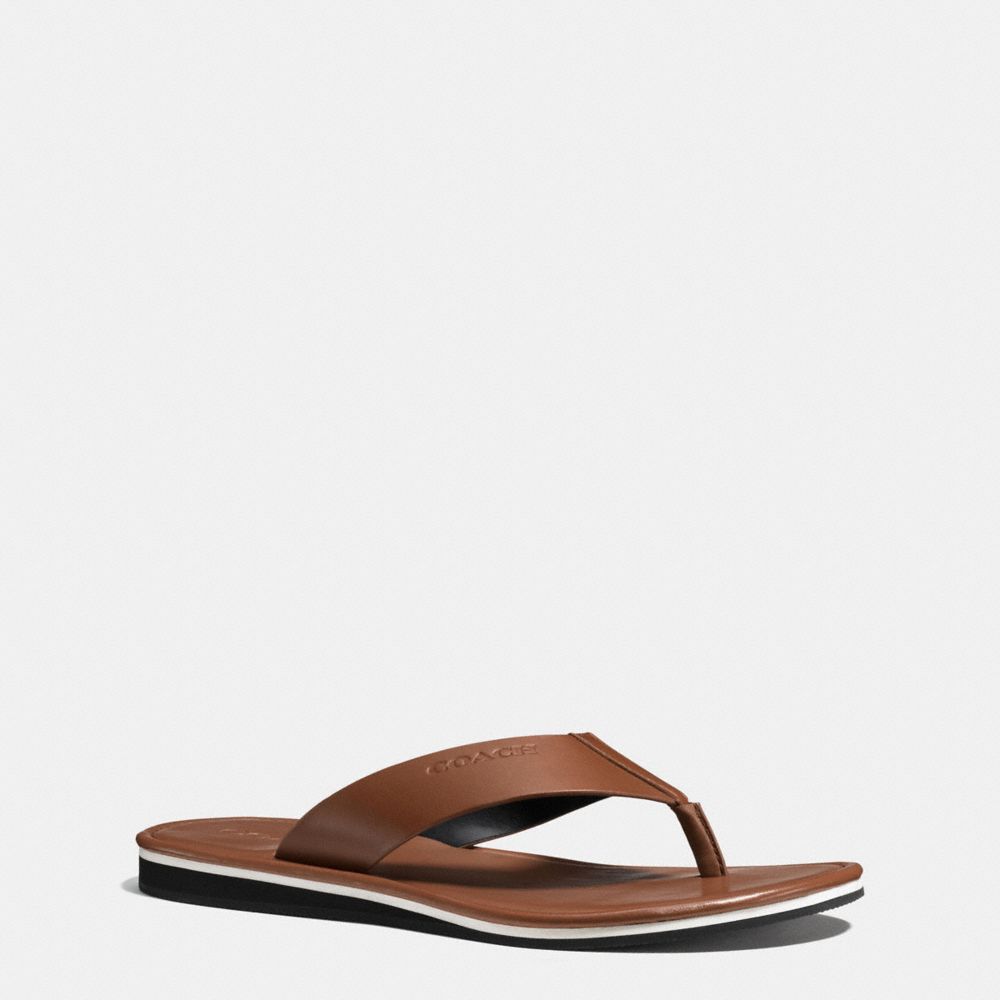 ROCKAWAY FLIP FLOP - COACH fg1723 - DARK SADDLE