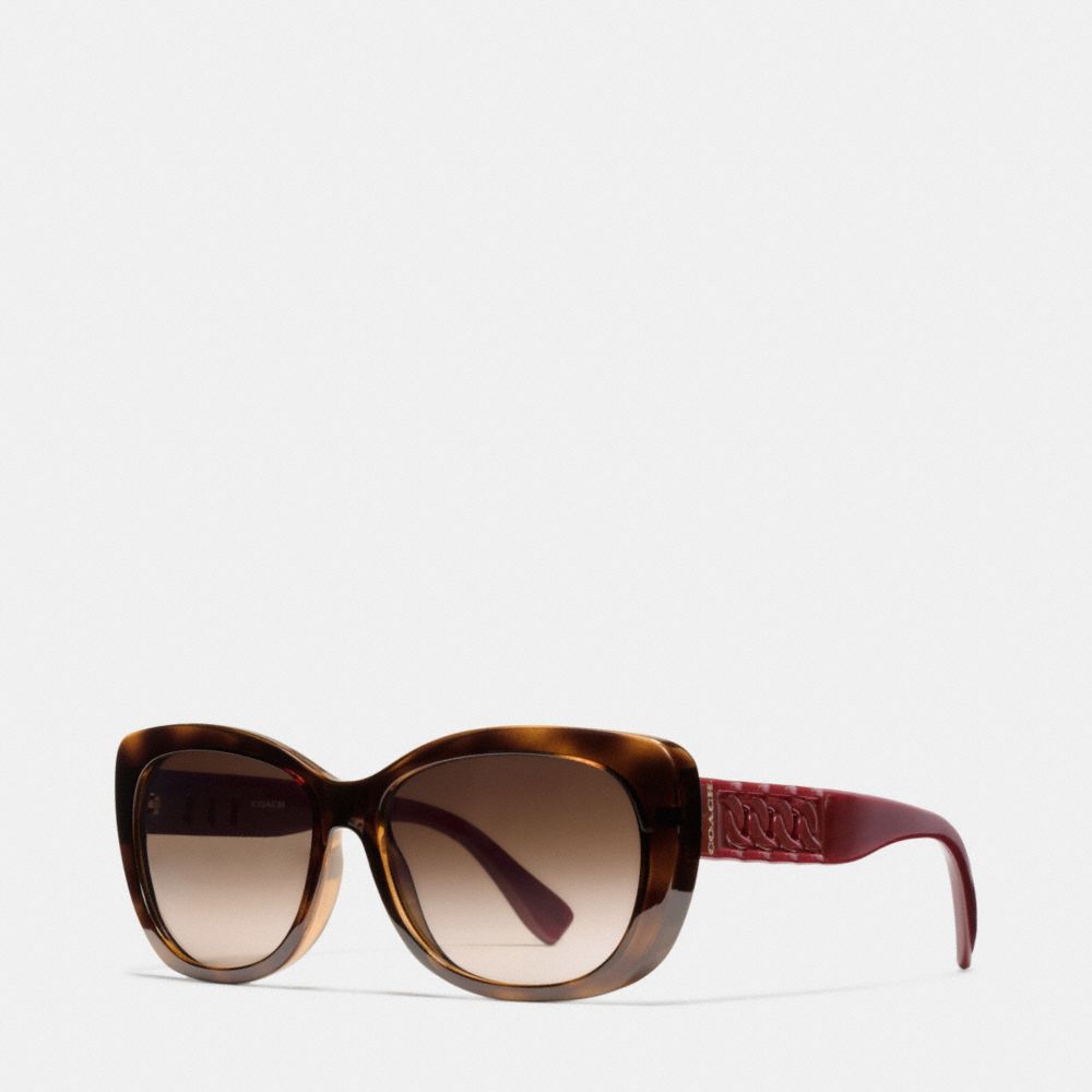 CURBCHAIN CAT EYE SUNGLASSES - COACH l950 - EDI