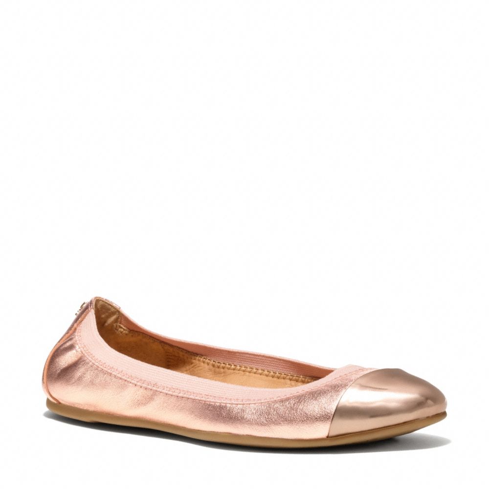 DALIA FLAT - COACH q1779 - METALLIC PEACH ROSEGOLD/ROSEGOLD