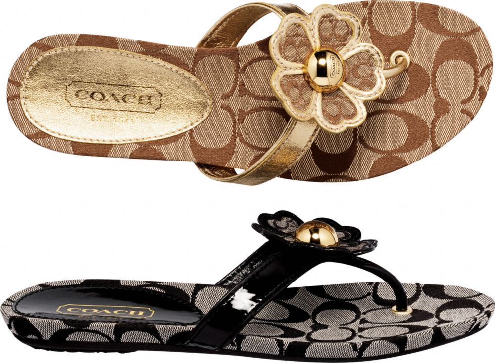 Coach Official Site - SHERRIE SANDAL : pouches chic metallic summer womens shoes