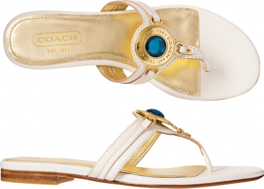 Coach Official Site - RUMOR SANDALS : pouches chic bags metallic summer