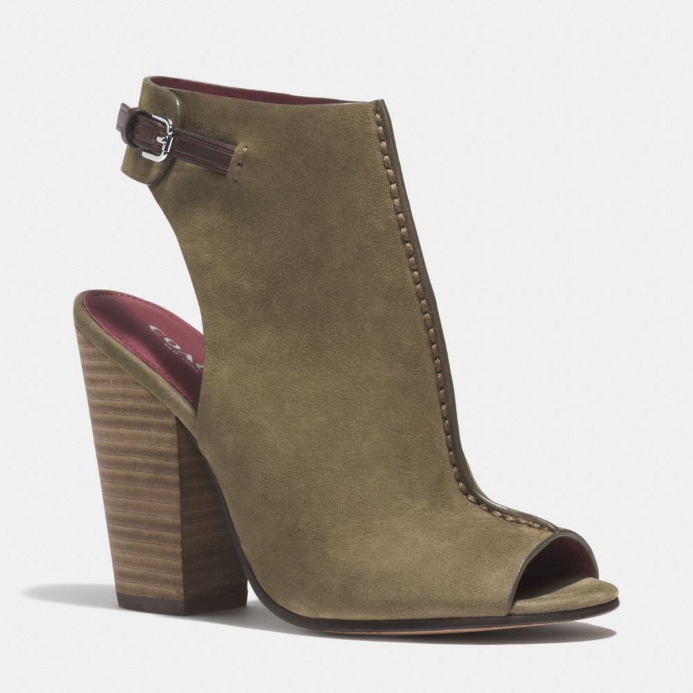 SARATOGA HEEL - COACH q4663 - OLIVE FATIGUE/CHESTNUT