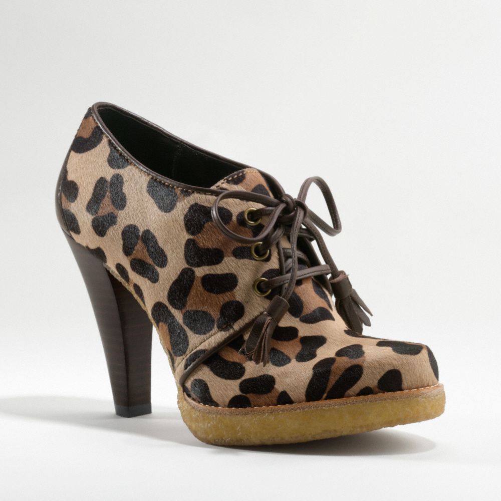 COACH TULLAH OCELOT BOOTIE $208.00