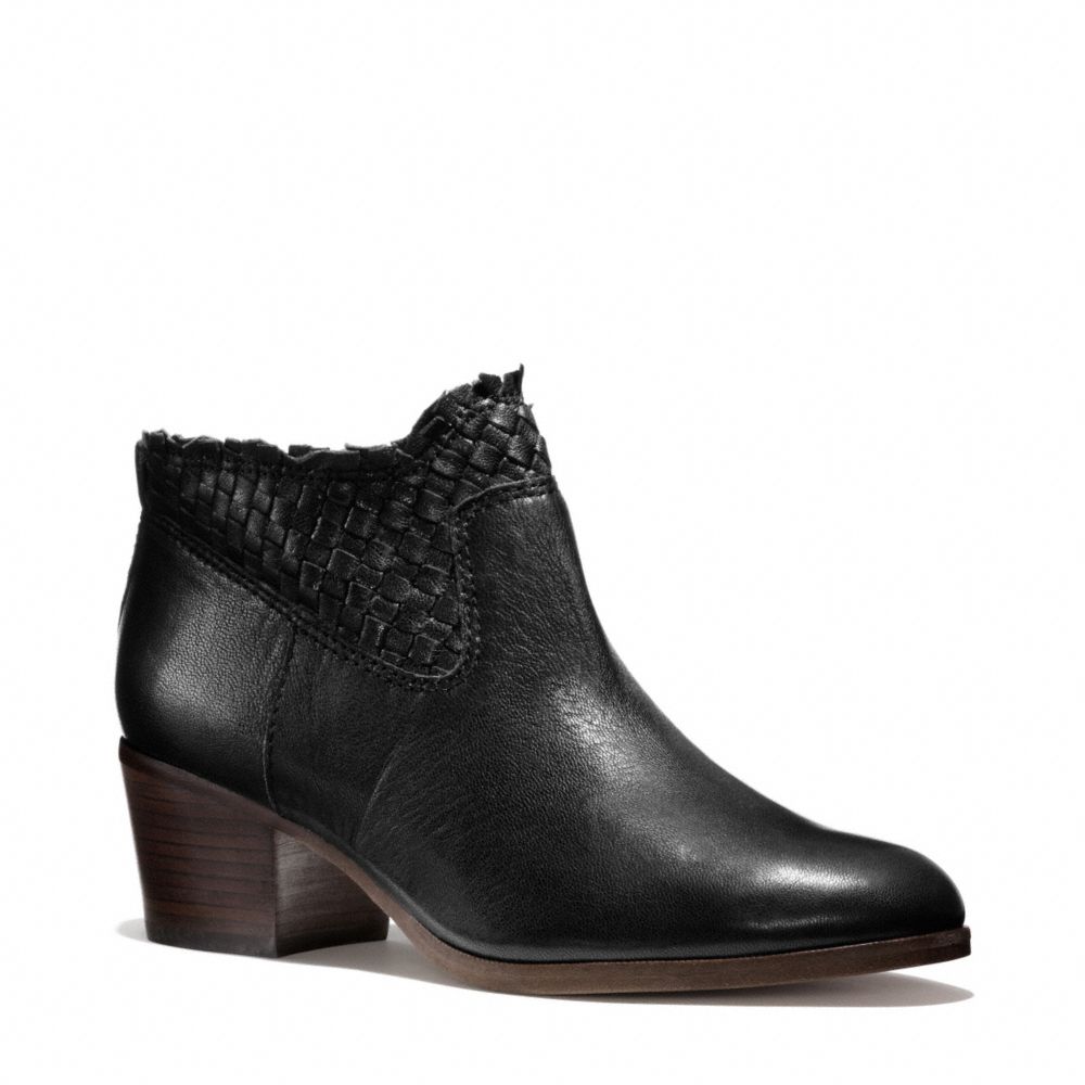 RYER BOOTIE - COACH q6069 - BLACK/BLACK