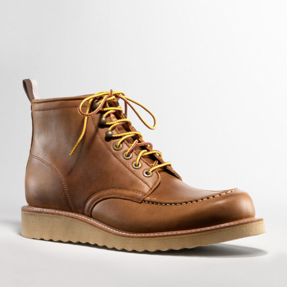 Coach - Derek- Redwing Boot Tan 8 D