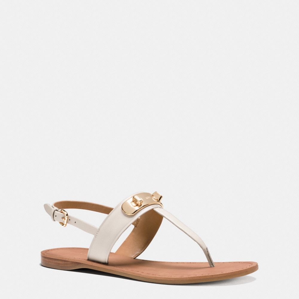 GRACIE SWAGGER SANDAL - COACH q8100 - CHALK