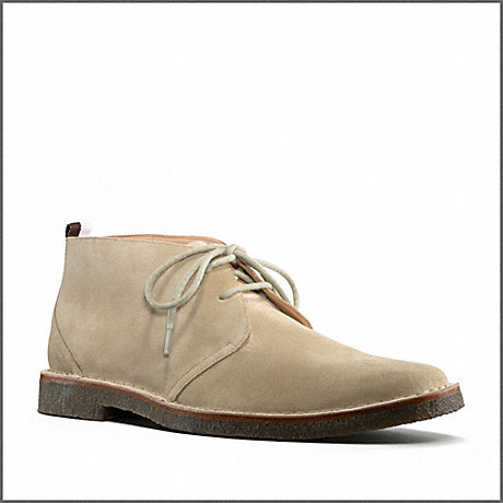 COACH ANTHONY SUEDE BOOT - SAND - q905