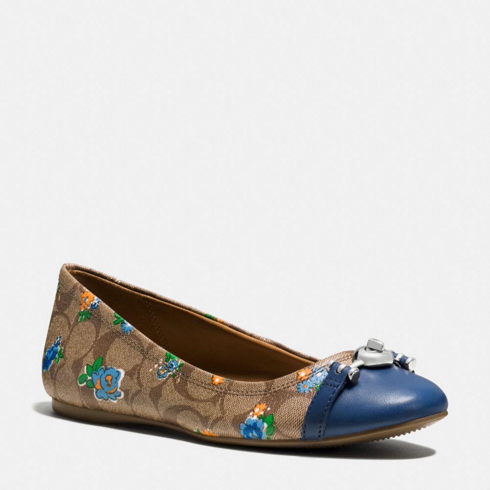 LEILA FLAT - COACH q9085 - KHAKI BLUE/MARINA