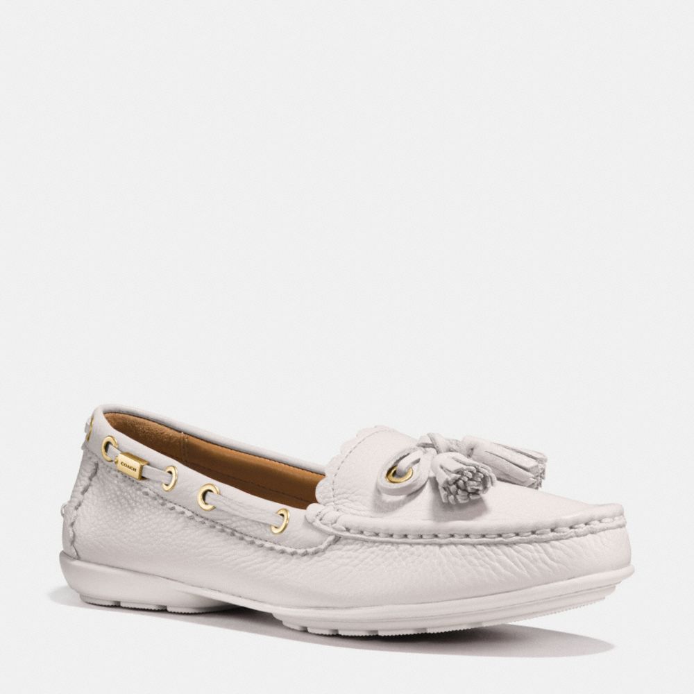 COACH TASSEL LOAFER - COACH q9098 - CHALK