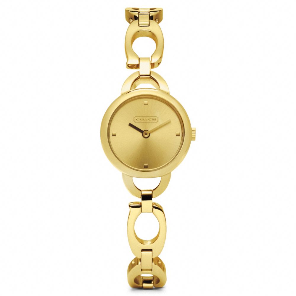 KRISTIN GOLD PLATED BRACELET WATCH - COACH w1016 - 19964