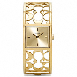 COACH MIRANDA GOLD PLATED BANGLE WATCH - ONE COLOR - W1021