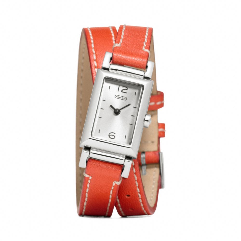 Madison Stainless Steel Double Wrap Watch