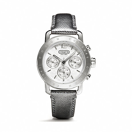 COACH LEGACY SPORT STAINLESS STEEL STRAP - SILVER - w1189