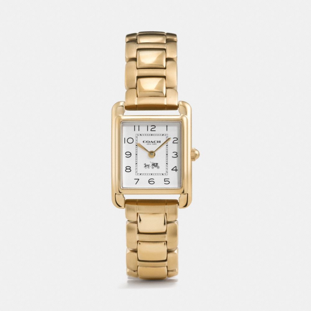 PAGE GOLD PLATED BRACELET WATCH - COACH w1318 - GOLD PLATED