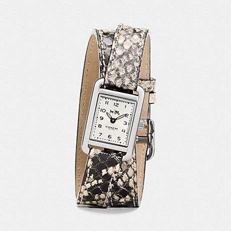 COACH THOMPSON EXOTIC DOUBLE WRAP WATCH - NATURAL - w1470