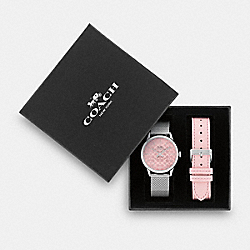 COACH BOXED RUBY WATCH GIFT SET, 32MM - STAINLESS STEEL - W1677