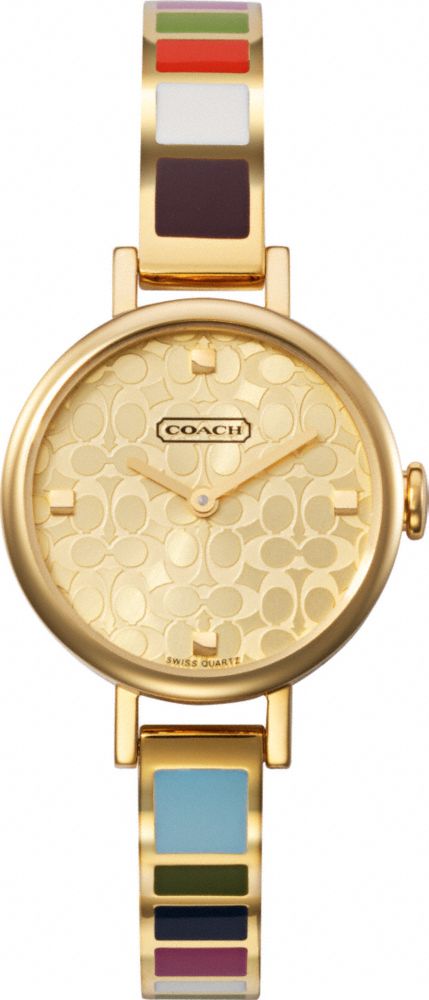 Coach Official Site - MIRANDA LEGACY STRIPE BANGLE WATCH from coach.com