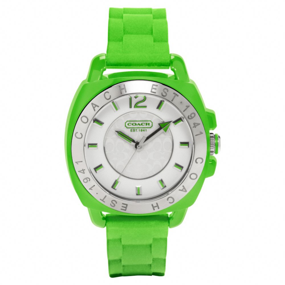 Coach Boyfriend Rubber Strap Watch
