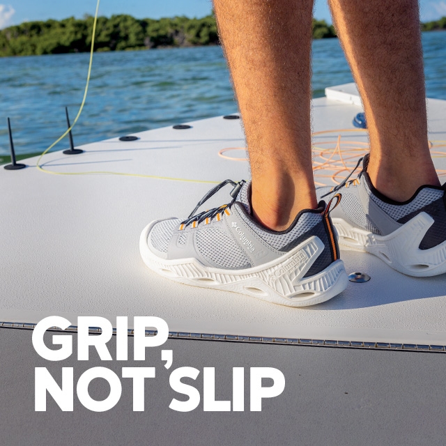 Catch more fish with shoes that grip. - Columbia Sportswear