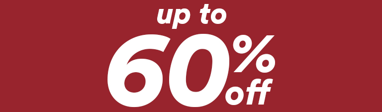 up to 60% off