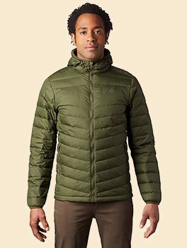 Mens Hotlum Hooded Down Jacket