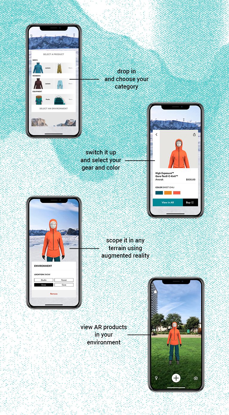 the mountain hardwear AR app