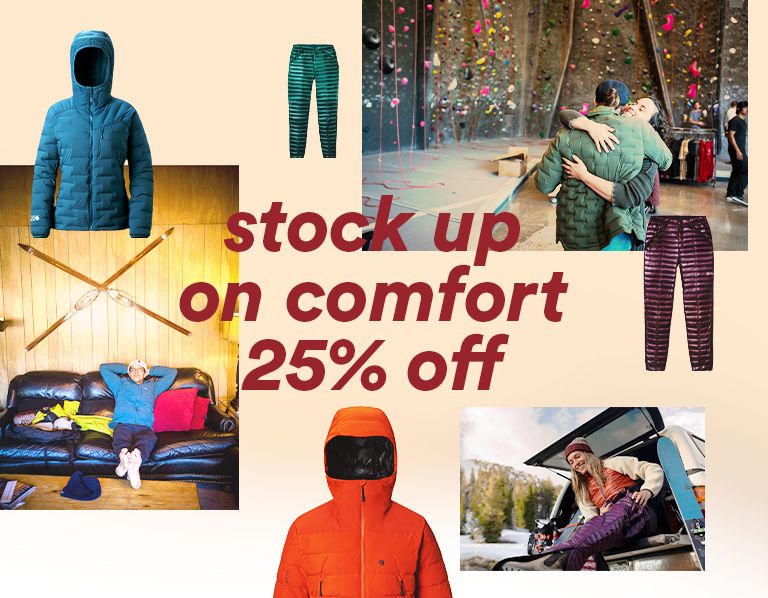 stock up on comfort 25% off
