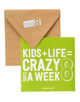 Crazy 8 Gift Card