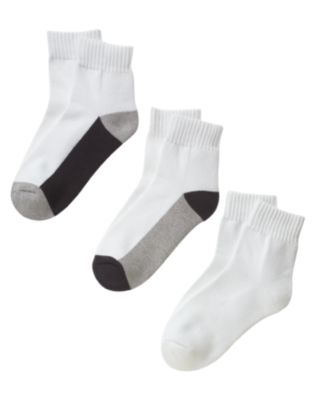 Ribbed Ankle Sock 3-Pack