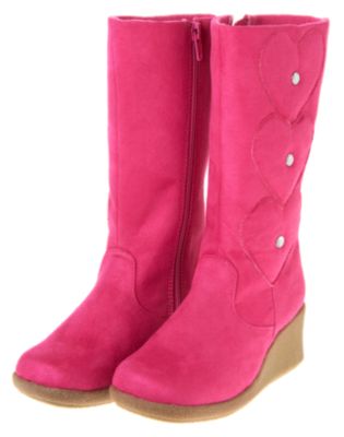 Gem Heart Wedge Boot