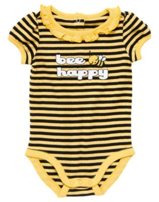 Bee Happy Stripe Bodysuit