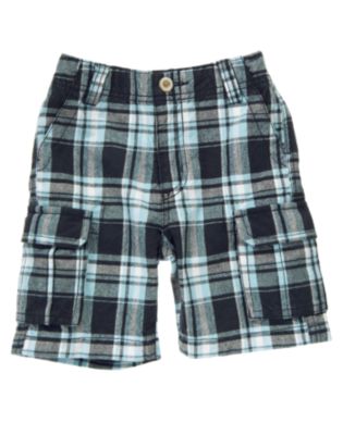 Plaid Cargo Short