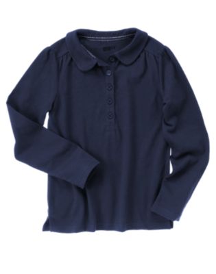 Uniform Long Sleeve Polo Shirt