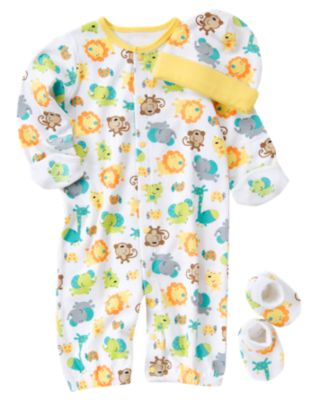 Monkey Convertible Gown 3-Piece Set