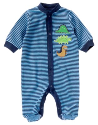 Dino Snap Footed One-Piece