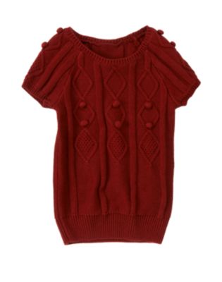 Bobble Cable Sweater Top