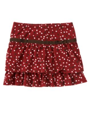 Bow Dot Knit Skort
