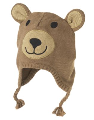 Bear Sweater Earflap Hat