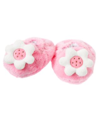 Flower Plush Bootie