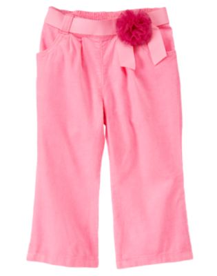 Ribbon Belted Corduroy Pant
