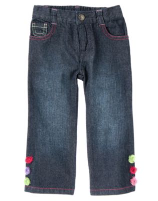Fringe Pom Pom Bootcut Jean