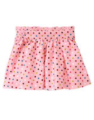 Dot Corduroy Skirt