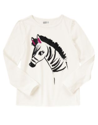 Sparkle Zebra Tee